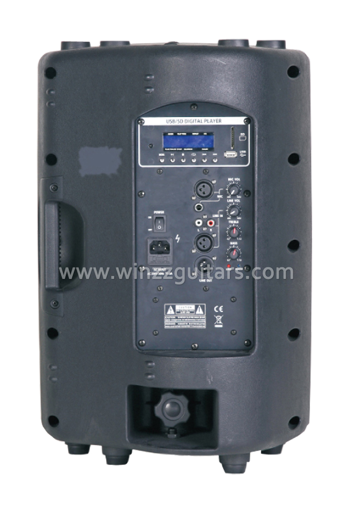 Instrumentos musicales 12 "Altavoz de audio de gabinete plástico de woofer activo (PS-1012APB)