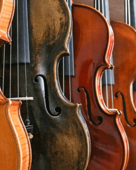 Carta de colores para violín