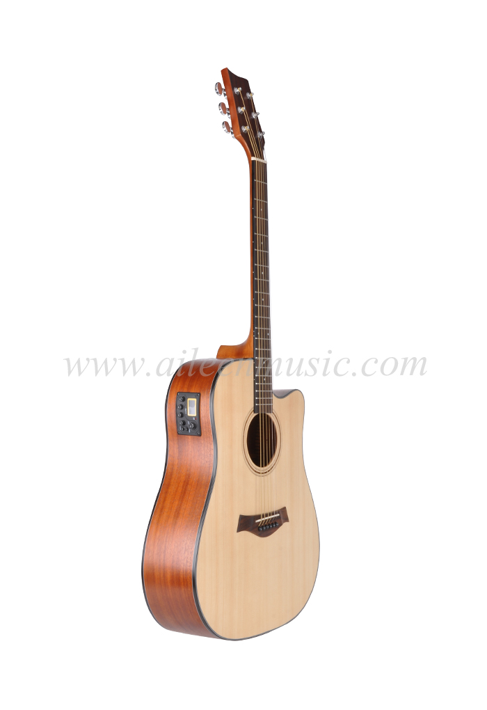 Winzz Nueva guitarra acústica de fibra de carbono (AF485CE)
