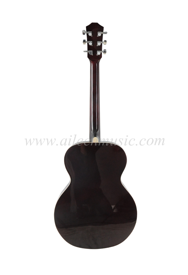 Guitarra acústica con corte superior de madera contrachapada de tilo OEM de 40 " (AF148)