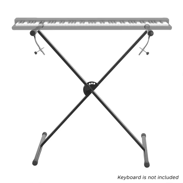 Soporte de instrumento de música de soporte de teclado de metal estilo X ajustable (MSK700X)