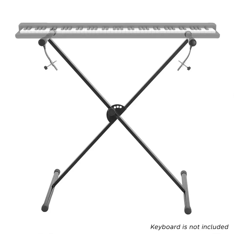 Soporte de instrumento de música de soporte de teclado de metal estilo X ajustable (MSK700X)