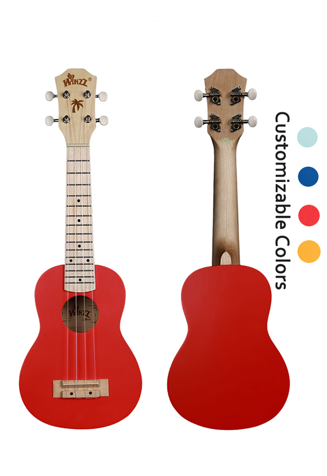 Ukelele personalizado Soprano Color de contraste Ukelele de 21 pulgadas (AU-C00)