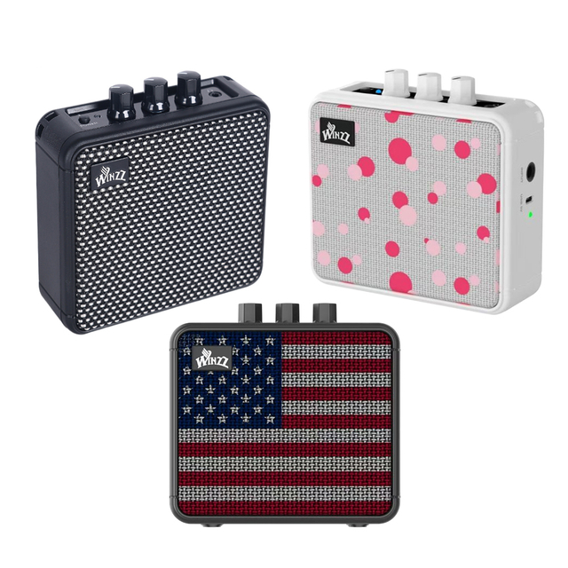 AG-08AM Diseño de buena calidad montada en la cintura 8W Mini amplificador de guitarra acústica