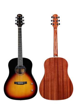 AFM16E-SD Winzz Guitarra acústica en forma de D con hombro inclinado y parte superior sólida