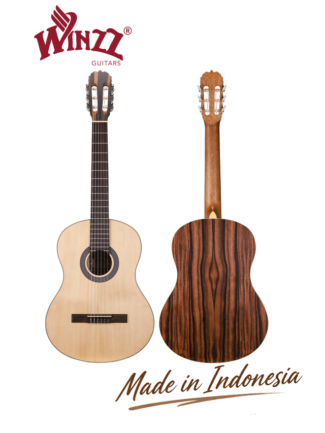 WCG1602 Winzz Exotic Material 39'' Guitarra clásica fabricada en Indonesia