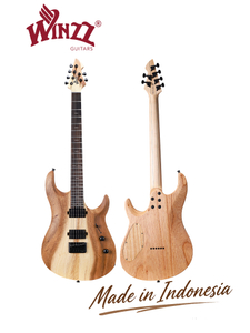 WZS EX80-MK Mindi Body Koa ((grosor: 12 mm) guitarra eléctrica superior con forma arqueada fabricada en Indonesia