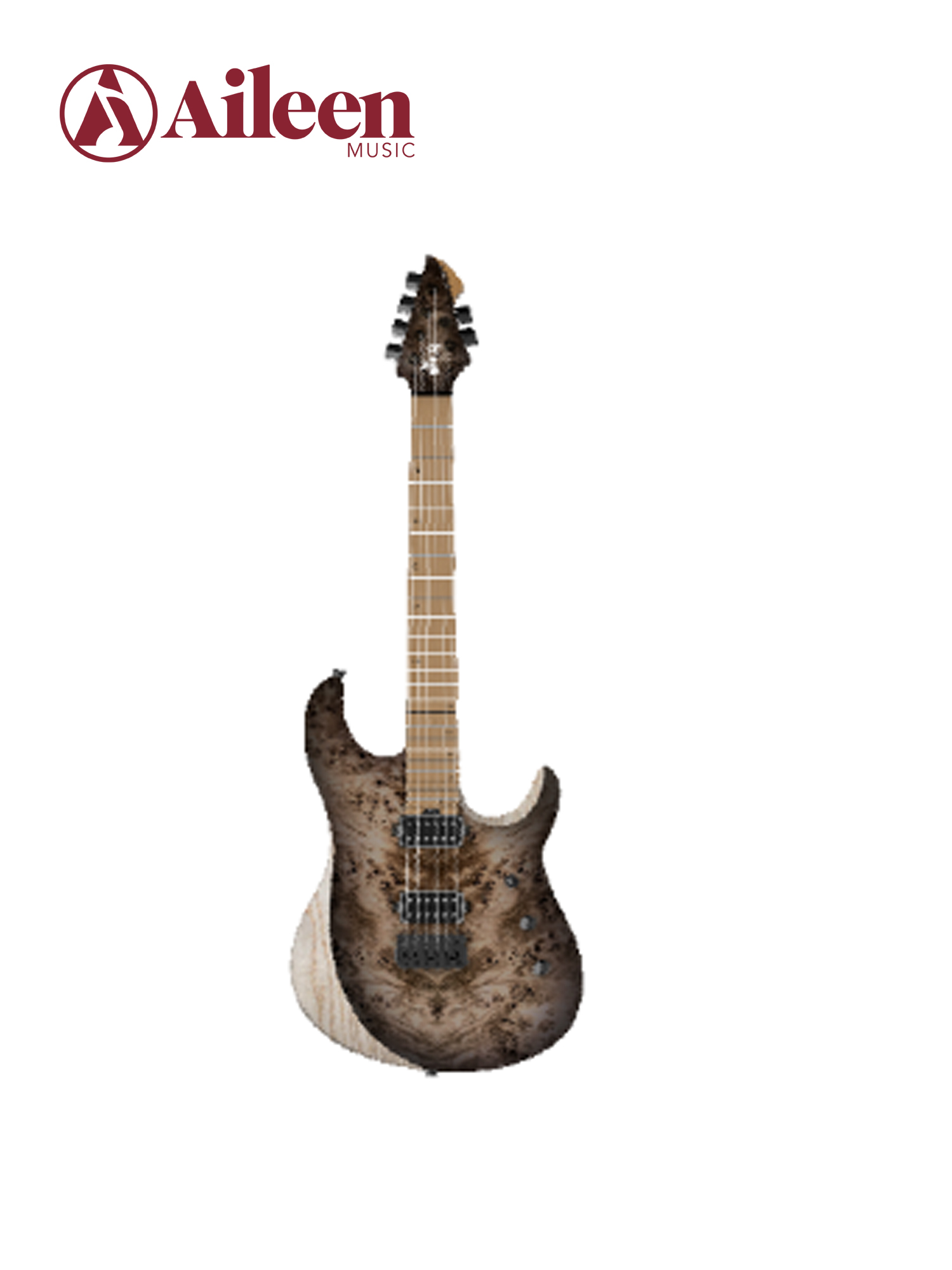 WINZZ Swamp Ash+Poplar Burl Top Guitarra eléctrica WOS150-24-AP