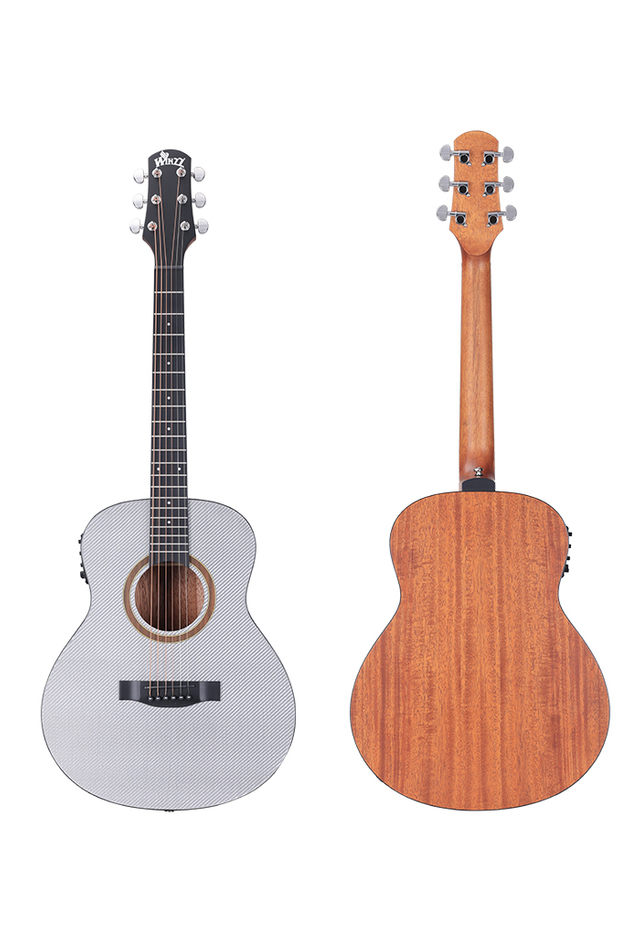 AFC77E Finis mate de buena calidad 36 'Guitarra acústica de carbono Top