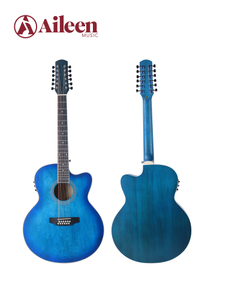 AF-H01CE-12 Guitarra acústica de 12 cuerdas con acabado frotado a mano