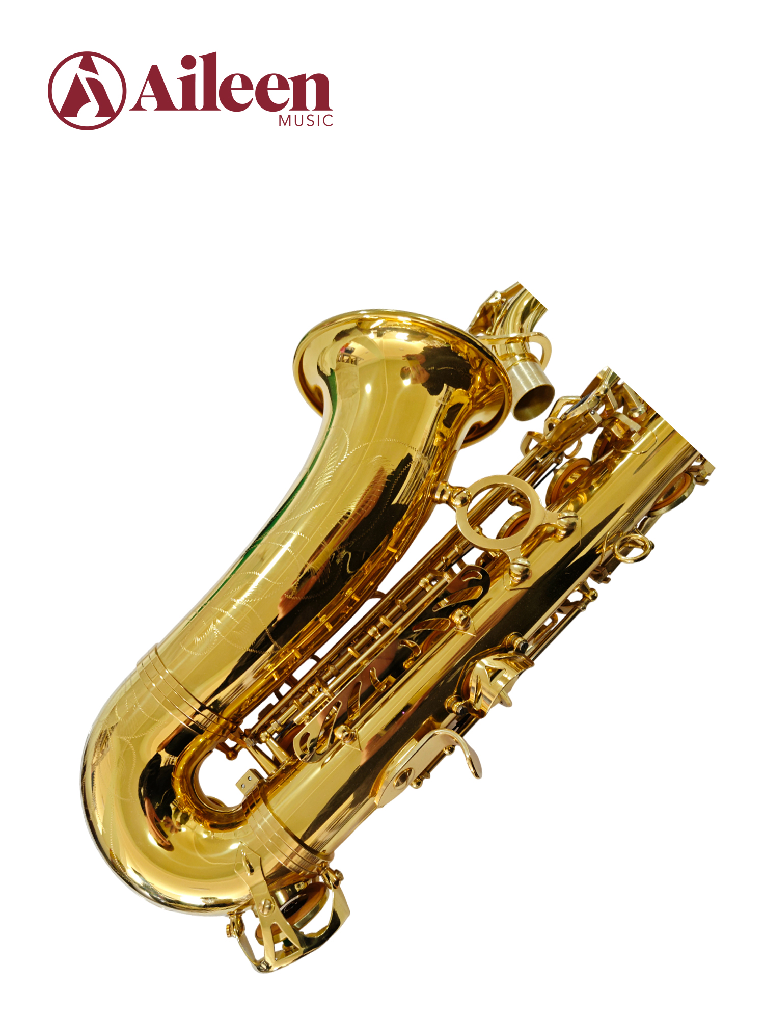 Saxofón alto estilo S, material de latón amarillo de grado general ASP-G7010G