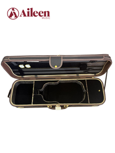Estuche rígido de madera para violín, forma oblonga, 4/4, de lujo, CSV1075