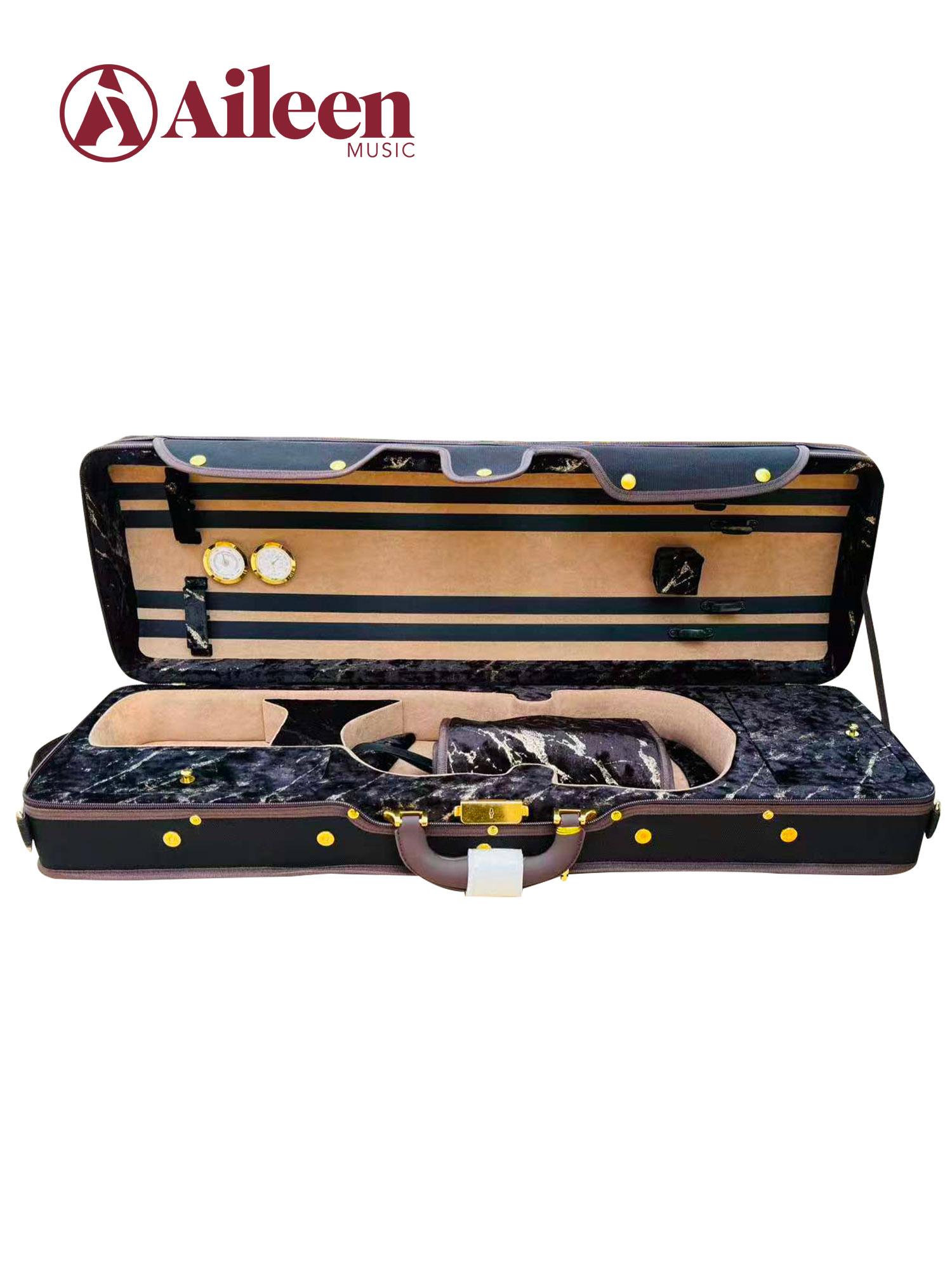 Estuche de luz para violín de espuma de lujo 4/4 con forma oblonga CSV071A3