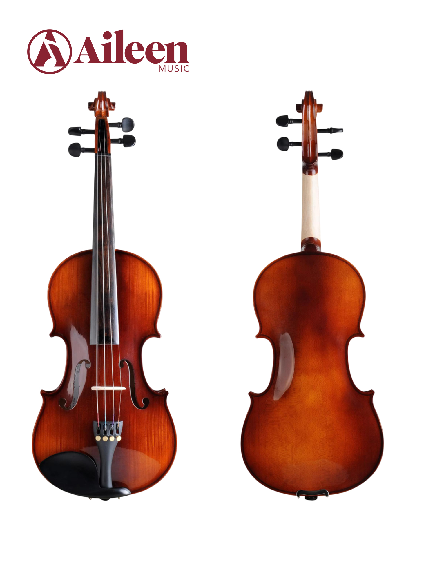 Tapa de abeto macizo de grado general, parte trasera y lateral de arce macizo, violín estudiantil 4/4-1/16 AVL18