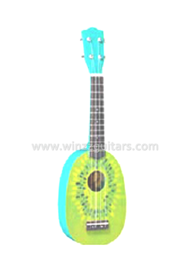 Ukelele para niños con acabado brillante en forma de piña (AU01R-PD1)