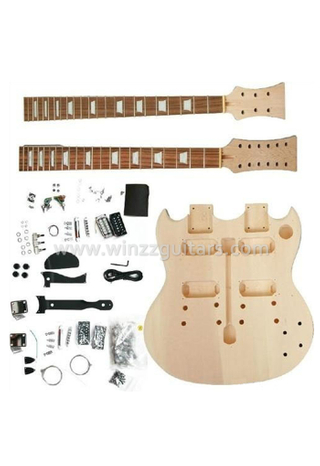 Kits de guitarra eléctrica DIY de doble cuello (EGD220-W)