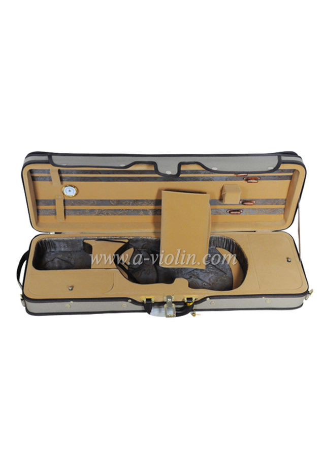 Estuche de violín de espuma oblonga ligera oxford de calidad (CSV071A)