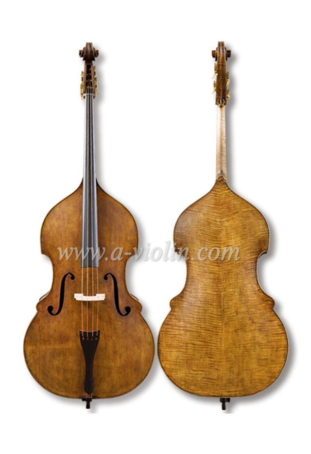 Contrabajo antiguo hecho a mano de estilo antiguo 4/4, 3/4 (BDB400)