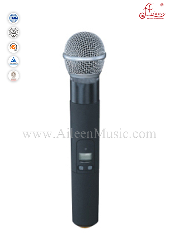 Micrófono inalámbrico UHF 1x150 de mano profesional FM (AL-SE8283)