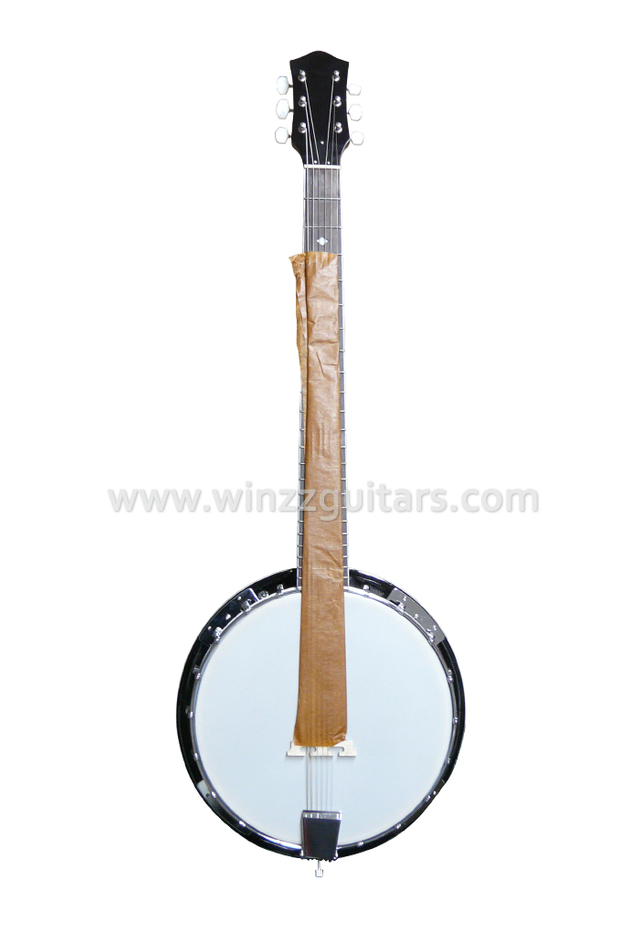 24 Bracket 6 cuerdas Sapele contrachapado de resonador Banjo (ABO246)