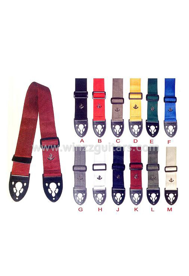 Cinturón / correas de guitarra de algodón fino y colorido (SCP102S)