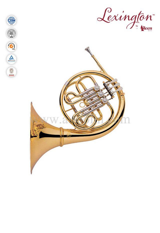 Trompa simple de 3 llaves de latón lacado estándar (FH7034G)