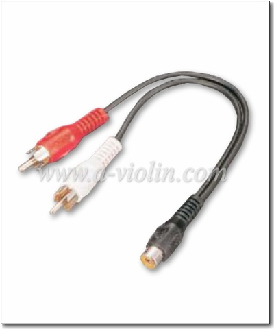 Cable A / V chapado en oro RCA