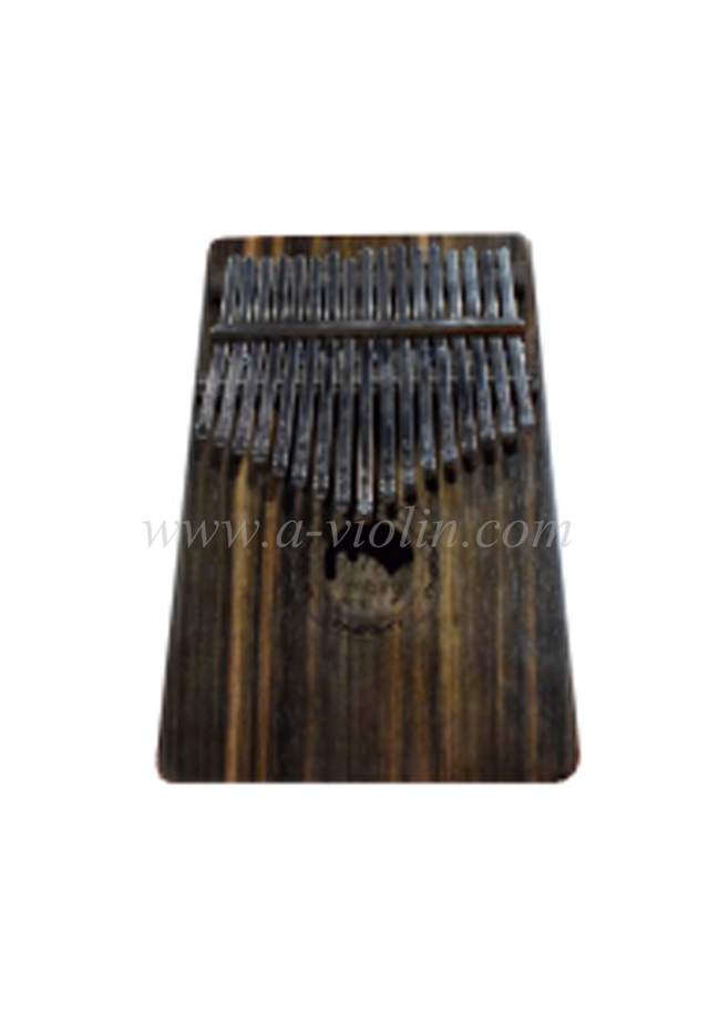 Cuerpo de contrachapado de ébano de 17 teclas Kalimba con bolsa (KLB86L-17)
