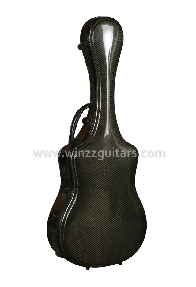 Estuche de guitarra clásica con interior de terciopelo de fibra de carbono de 39 pulgadas (CCG090C)