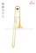 Trombón tenor Bb Key Gold Lacquer con estuche de ABS (TB9131G)